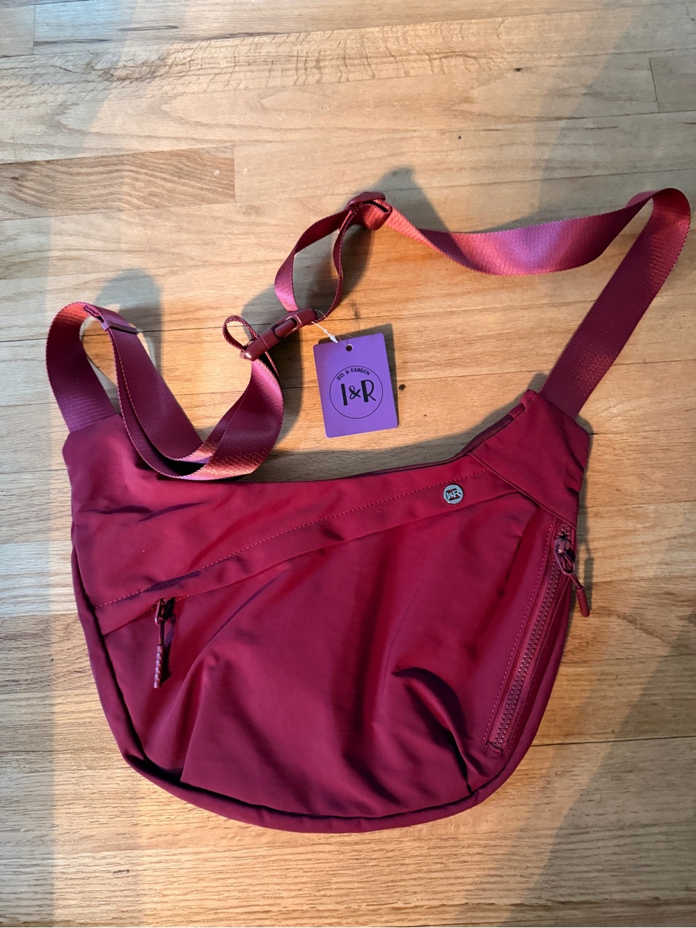 Everyday Crossbody Bag in Burgundy by